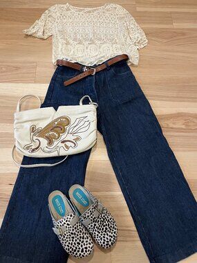 Loup Wide Leg Cropped Simone Jeans